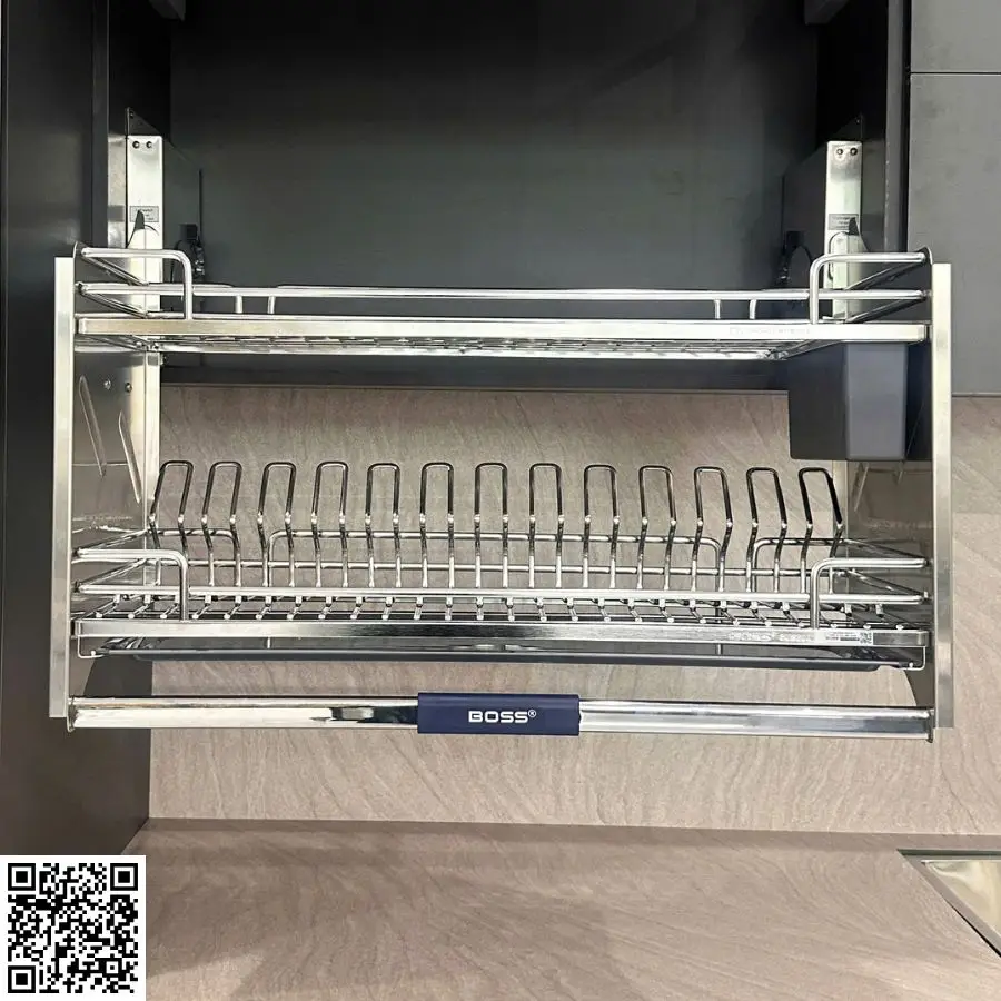 Giá bát đĩa di động nam oval 304
