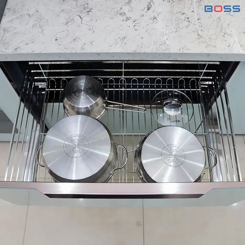 Giá xoong nồi nan dẹt inox 201