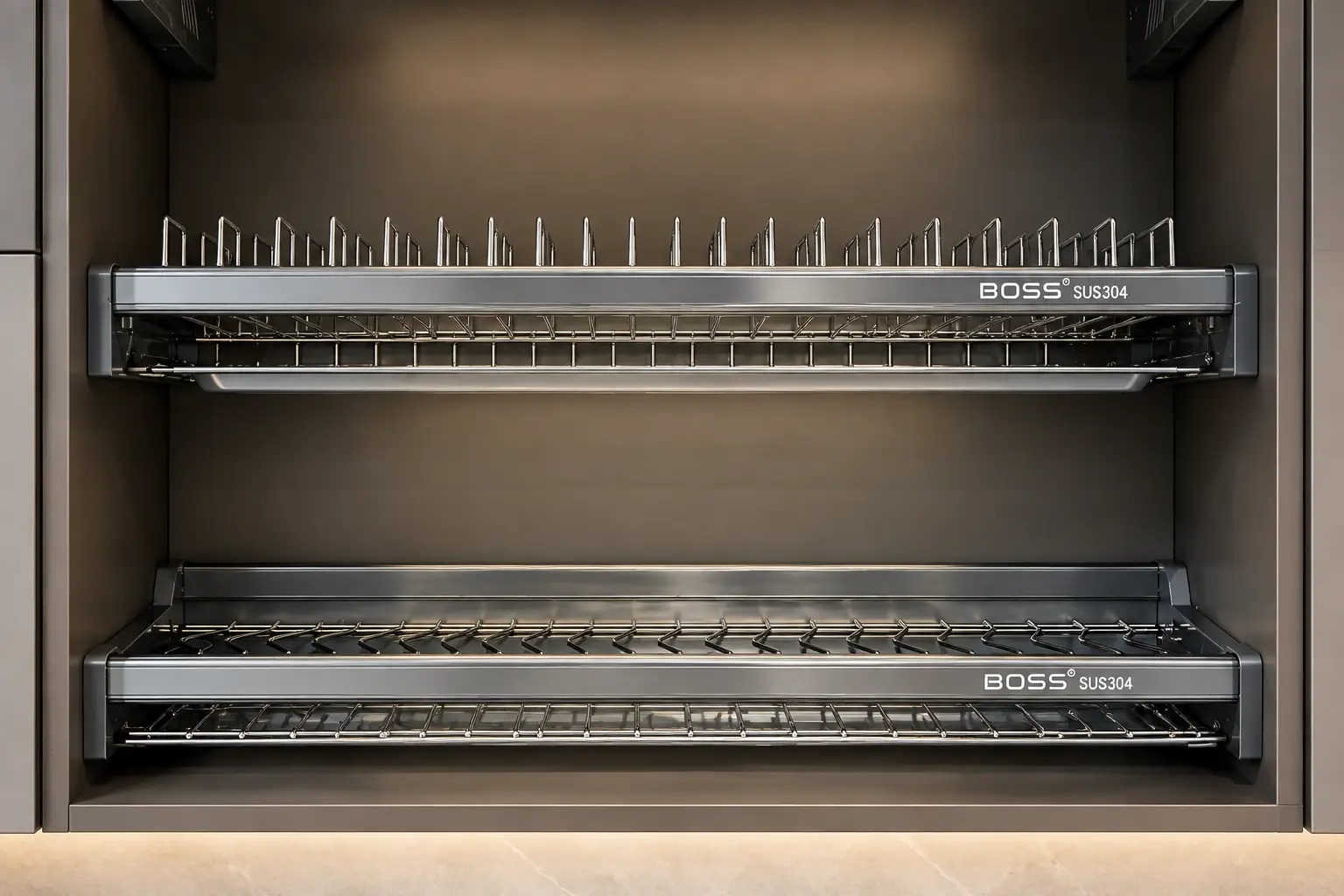 GIÁ BÁT ĐĨA CỐ ĐỊNH INOX 304 MỜ