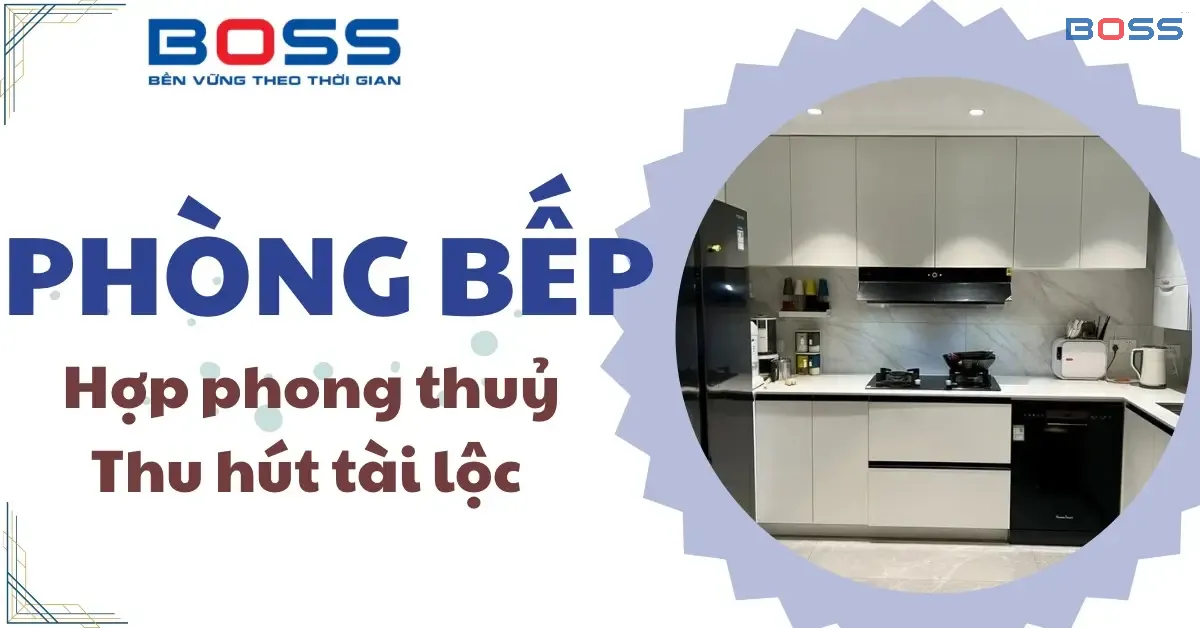 Thiết kế phòng bếp hợp phong thủy, thu hút tài lộc