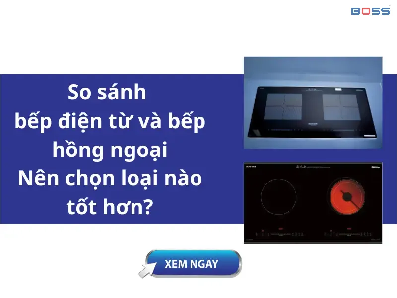 bếp điện từ và bếp hồng ngoại