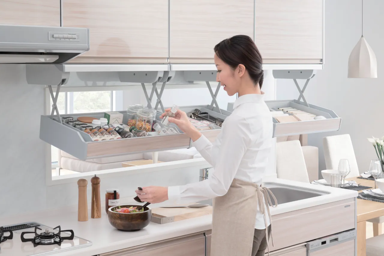 Cách bố trí các ngăn tủ bếp đơn giản mà gọn đẹp, tiện nghi