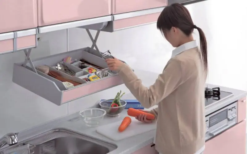 Cách bố trí các ngăn tủ bếp đơn giản mà gọn đẹp, tiện nghi