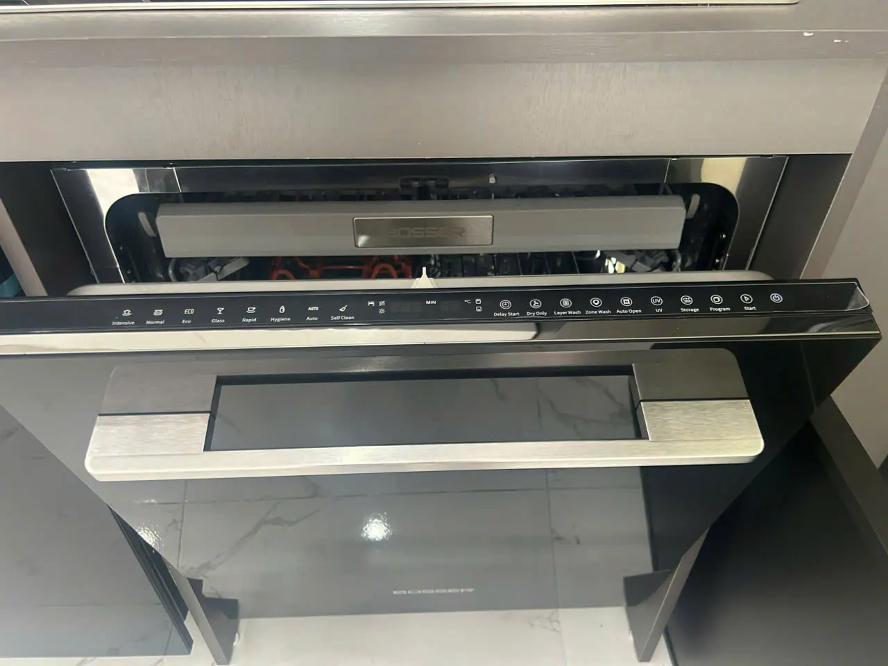 Chế độ Auto Open - Máy rửa bát Bosser