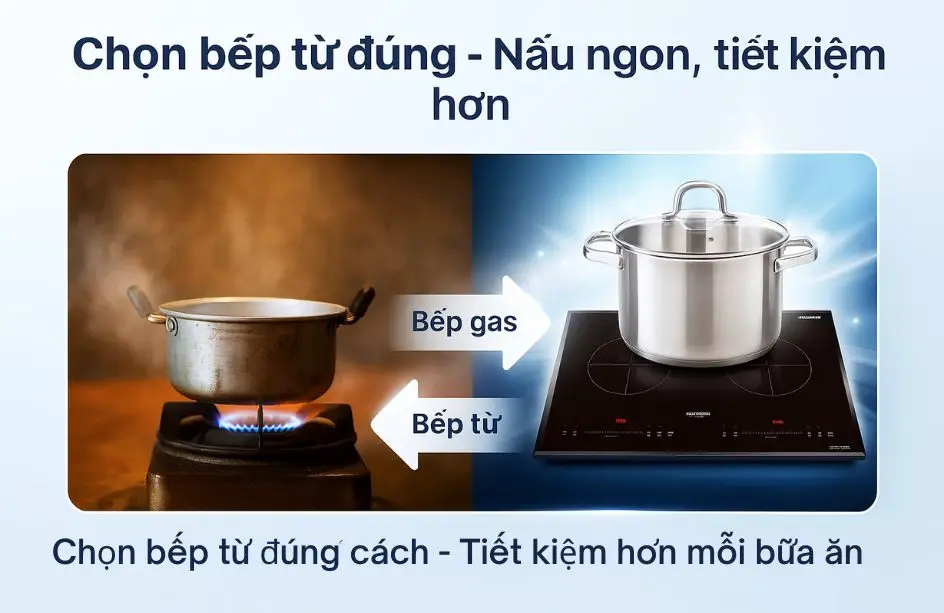 họn bếp từ giá rẻ cho gia đình 4 người