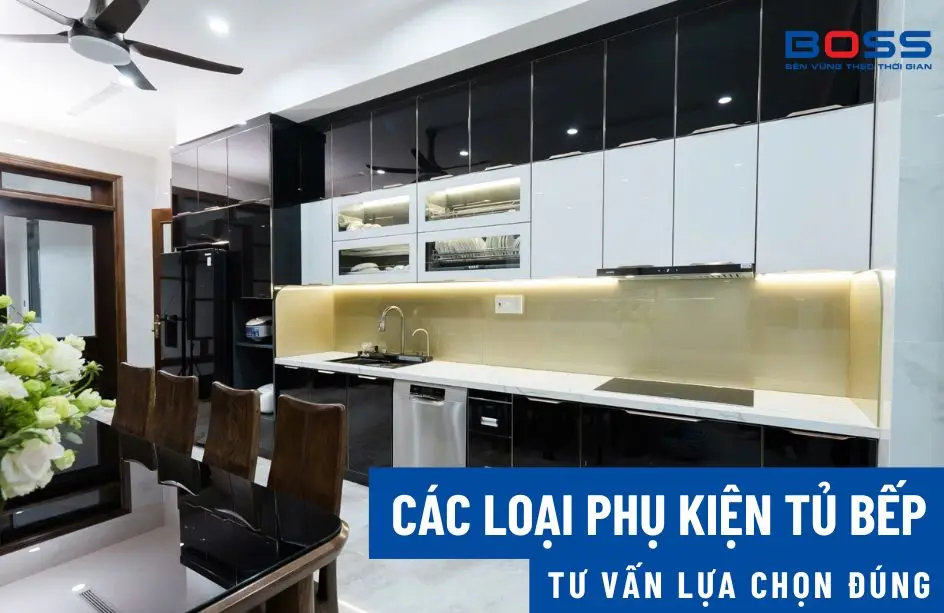Các loại phụ kiện tủ bếp phổ biến hiện nay