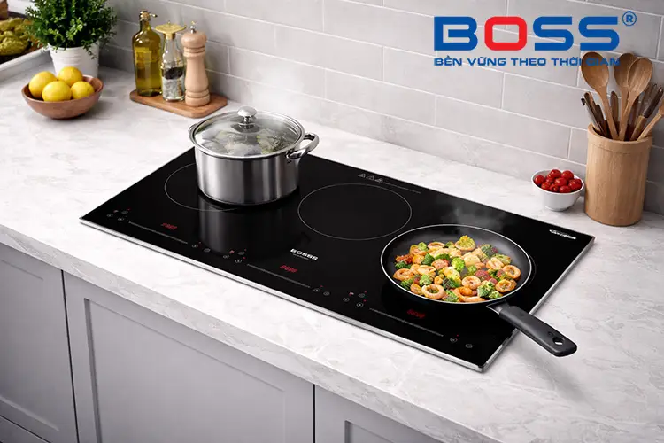 Bếp đa vùng nấu phù hợp với gia đình đông người