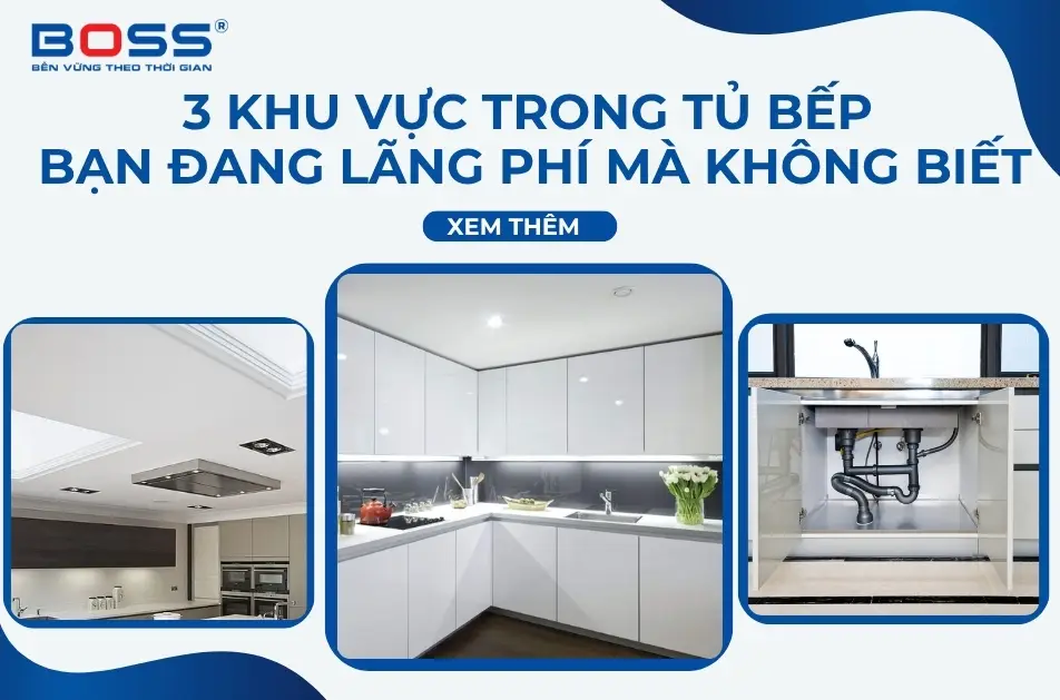 3 khu vực trong tủ bếp bạn đang lãng phí mà không biết