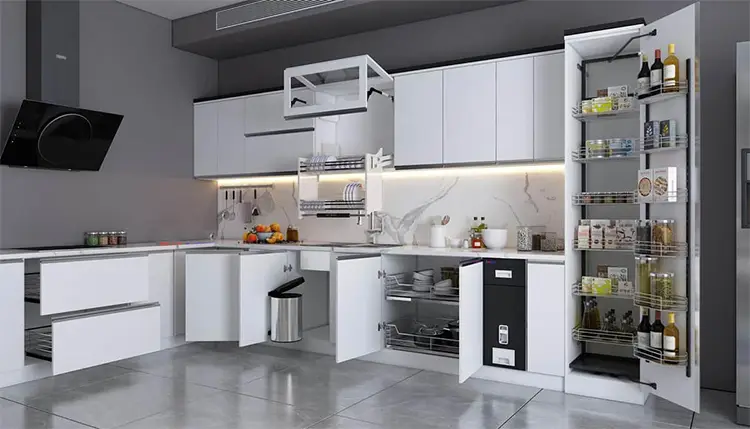 Lựa chọn phụ kiện góc tủ bếp theo thói quen nấu nướng