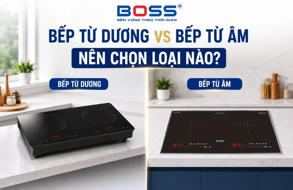 Bếp từ dương với bếp từ âm nên chọn loại nào? So sánh chi tiết từ A-Z