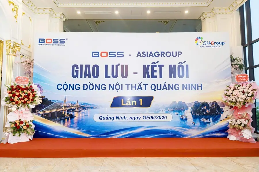 sự kiện BOSS & AsiaGroup - Giao lưu - Kết nối Cộng đồng Nội thất Quảng Ninh lần 1